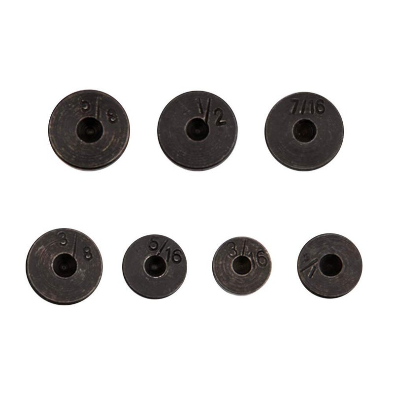 Wostore Double Flare Tool Adapters 7 Pcs 3/16, 1/4, 5/16, 3/8, 7/16, 1/2, 5/8 Inch Tube Expander Flaring - Image 1